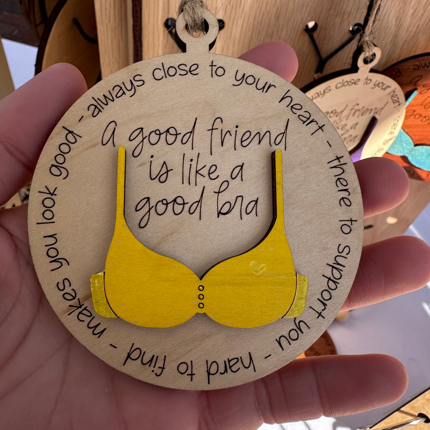 Friendship Bra Ornament