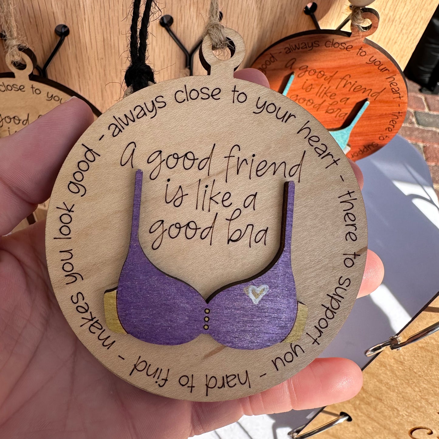 Friendship Bra Ornament